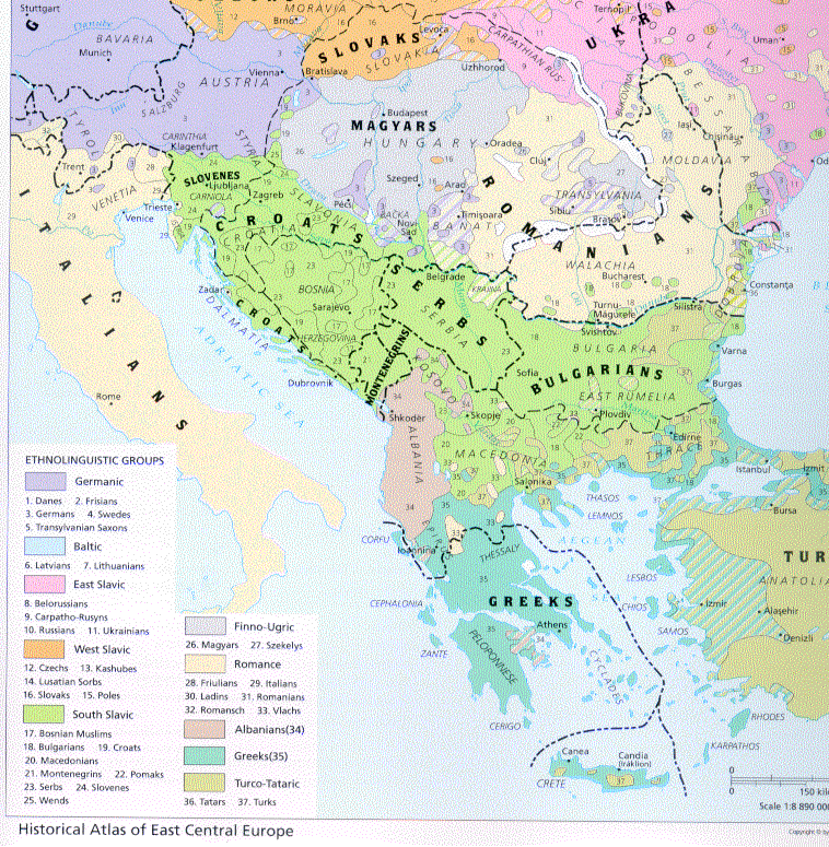 Этническая карта балкан